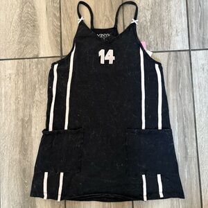 Black and White Striped Dress